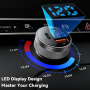 ESSAGER ES-CC26 auto punjač s priključcima DC / USB-C / USB-A - 150W - crni