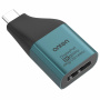 ONTEN UC103 video adapter - Display Port na USB-C - petrolej