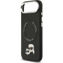 Karl Lagerfeld Karl i Choupette Glave Igle futrola s MagSafe za iPhone Air - crna