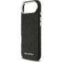 Karl Lagerfeld futrola s ponovljenim zrnatim logotipom s MagSafe za iPhone Air - crna