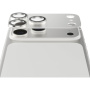 PanzerGlass FENDER kaljeno staklo s metalnim okvirom za zaštitu leća kamere za iPhone 17 Pro - srebrno