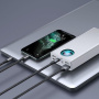 Baseus Amblight power banka s USB-C / 4x USB-A portovima - 30.000 mAh - bijela
