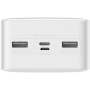 Baseus Bipow power banka s USB-C / 2x USB-A portovima - 30.000 mAh - bijela