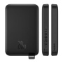 Baseus Magnetic Mini Air bežični MagSafe power bank s USB-C priključkom - 6 000 mAh - crna