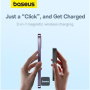 Baseus Magnetic Mini Air bežični MagSafe power bank s USB-C priključkom - 6 000 mAh - crna