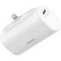 Baseus Kompaktna powerbanka s integriranim Lightning konektorom i USB-C priključkom - 5 000 mAh - bijela