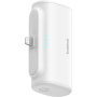 Baseus Kompaktna powerbanka s integriranim Lightning konektorom i USB-C priključkom - 5 000 mAh - bijela
