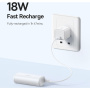 Baseus Kompaktna powerbanka s integriranim Lightning konektorom i USB-C priključkom - 5 000 mAh - bijela