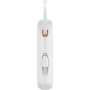 Baseus Qpow2 power banka s integriranim USB-C kabelom i USB-C / USB-A portovima - 20.000 mAh - bijela