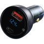 Baseus Particular auto punjač s USB-C / USB-A priključcima - 65W - siva