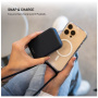 FIXED MagPure transparentna maska s vezicom za vrat i MagSafe za iPhone Air - crna
