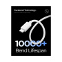 Spigen Bitan 60W kabel za punjenje i prijenos podataka - USB-C na USB-C - 2 m - bijeli
