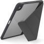 UNIQ Moven futrola s origami stalkom i prostorom za Apple Pencil za iPad 10,9" (2022) / 11" (2025) - tamnosiva