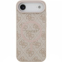 Guess 4G futrola s obojenim prstenom MagSafe za iPhone Air - roza