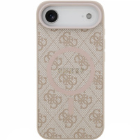 Guess 4G futrola s obojenim prstenom MagSafe za iPhone Air - roza