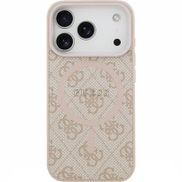 Guess 4G Obojena maska s prstenom MagSafe za iPhone 17 Pro Max - ružičasta