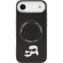 Karl Lagerfeld Karl i Choupette Glave Igle futrola s MagSafe za iPhone Air - crna