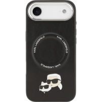 Karl Lagerfeld Karl i Choupette Glave Igle futrola s MagSafe za iPhone Air - crna