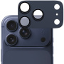 PanzerGlass FENDER kaljeno staklo s metalnim okvirom za zaštitu leća kamere za iPhone 17 Pro - tamno plavo