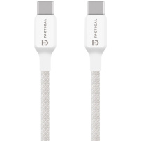 Tactical Šav Nit pleteni kabel za punjenje i prijenos podataka - USB-C na USB-C - 2 m - bijeli