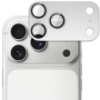 Spigen GLAS.tR EZ Fit Optik Pro XL kaljeno staklo za zaštitu leća kamere za iPhone 17 Pro - srebrno