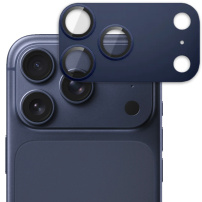 Spigen GLAS.tR EZ Fit Optik Pro XL kaljeno staklo za zaštitu leća kamere za iPhone 17 Pro - tamno plavo