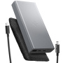 Spigen Essential prijenosni punjac s prikljuccima 2x USB-C / USB-A - 20 000 mAh - siva