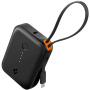Spigen Essential prijenosni punjač s integriranim USB-C kabelom i USB-C / USB-A priključcima - 10 000 mAh - crna