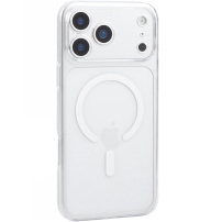 JOYROOM Crystal prozirna sjajna maska s MagSafe za iPhone 17 Pro Max - prozirna