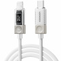 ESSAGER Crystal Clear pleteni kabel za punjenje i prijenos podataka - USB-C na Lightning - 1 m - bijeli