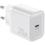 ESSAGER ES-CD53 adapter za brzo punjenje s USB-C portom - 20W - bijeli
