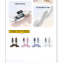 ESSAGER Crystal Clear pleteni kabel za punjenje i prijenos podataka - USB-C na Lightning - 1 m - plavo-ljubičasti