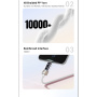 ESSAGER Crystal Clear pleteni kabel za punjenje i prijenos podataka - USB-C na Lightning - 1 m - plavo-ljubičasti