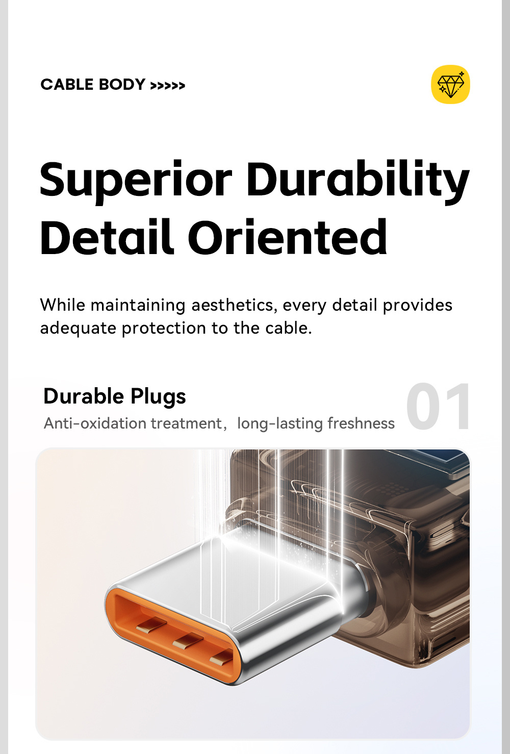 ESSAGER Crystal Clear pleteni kabel za punjenje i prijenos podataka - USB-C na USB-C - 1 m - ružičasti