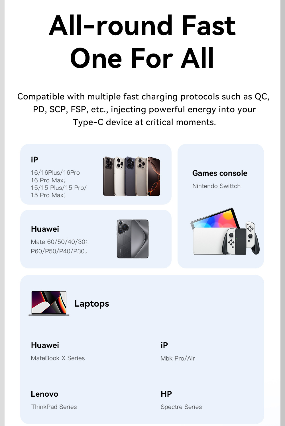 ESSAGER Crystal Clear pleteni kabel za punjenje i prijenos podataka - USB-C na USB-C - 1 m - bijeli