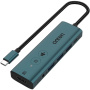 ONTEN UC123+ 6u1 hub - HDMI / 3,5 mm jack / USB-C / 3x USB-A na USB-C - petrolej
