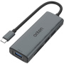 ONTEN UC120 6u1 hub - utor za SD / TF karticu / USB-C / 3x USB-A na USB-C - sivi