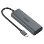 ONTEN UC120 6u1 hub - utor za SD / TF karticu / USB-C / 3x USB-A na USB-C - sivi