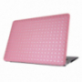 Zaštitna futrola / maskica s kožnom površinom i svjetlucavim uzorkom MacBook Air 13" (model A1369 / A1466) - ružičasta