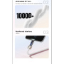 ESSAGER Crystal Clear opletený kabel za punču USB-A na USB-C - 2 m - bijela