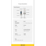 ESSAGER Crystal Clear pleteni kabel za punjenje i prijenos podataka - USB-A na USB-C - 1 m - bijela