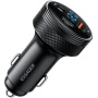 ESSAGER ES-CC26 auto punjač s priključcima DC / USB-C / USB-A - 150W - crni