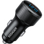 ESSAGER ES-CC21 auto punjač s portovima USB-C / USB-A - 45W - crni