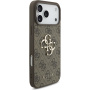 Guess 4G Metal Logo maskica za iPhone 17 Pro Max - smeđa