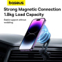Baseus MagPro magnetski držač za automobil za ventilacijsku rešetku za iPhone - crni