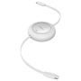 Baseus Free2Pull uvlačiv kabel za punjenje i prijenos podataka - USB-C na USB-C - 1 m - bijeli