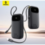 Baseus EnerFill FC31 Qpow 3 powerbank s integriranim kabelima USB-C i Lightning i priključcima USB-C / USB-A - 10 000 mAh - crna