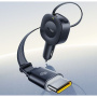 Baseus PrimeTrip VR2 komplet auto punjača s USB-C priključkom i uvlačivim USB-C kabelom - 60W - 0,8 m - crna