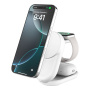 BELKIN Ultra Charge Qi2 3v1 sklopivi magnetski bežični stalak za iPhone / Apple Watch / AirPods - 25W - bijeli