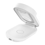 BELKIN Ultra Charge Qi2 3v1 sklopivi magnetski bežični stalak za iPhone / Apple Watch / AirPods - 25W - bijeli
